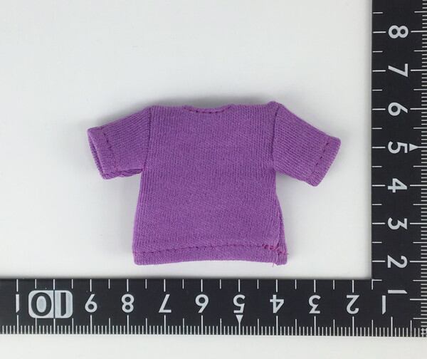 燦燦7b ドール服 1/6 オビツ11 半袖Tシャツ 紫 - 画像2