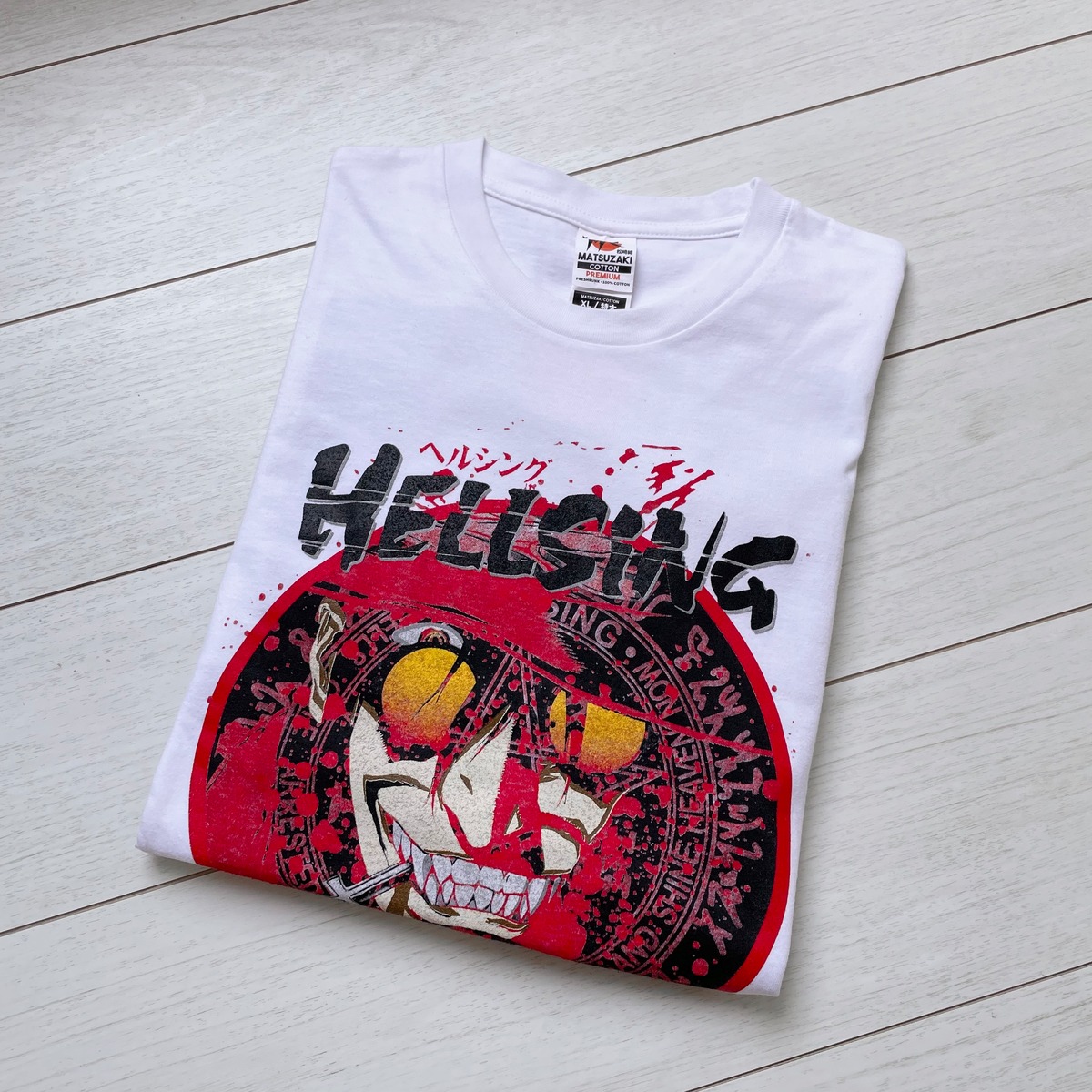 sizeXL 平野耕太 HELLSING アニメ マンガ 漫画 袖プリ Tシャツ ロンT 