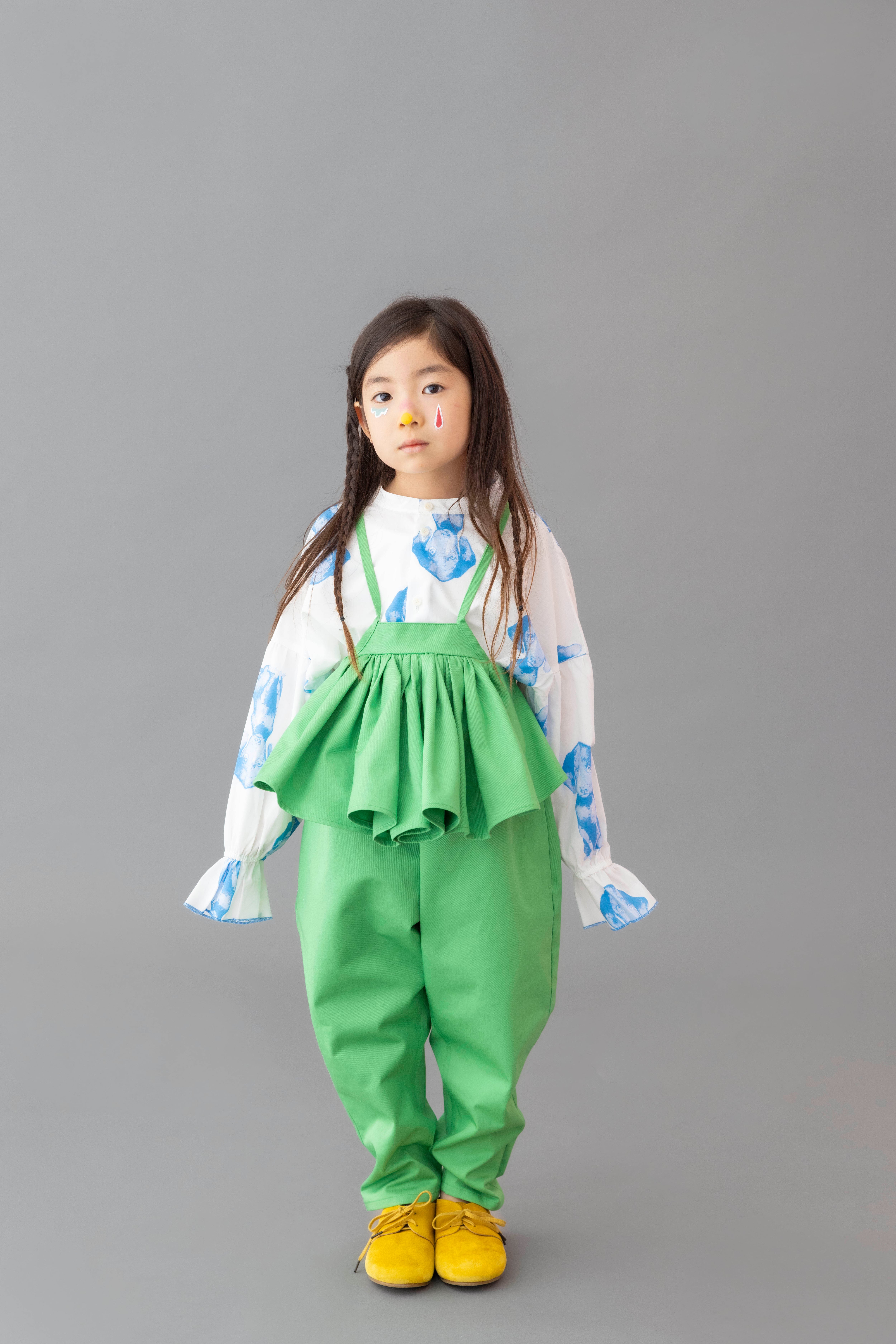24AW】folkmade(フォークメイド)salopette green(S/M/L)サロペット