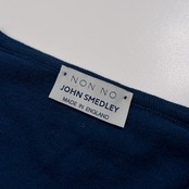 Mademoiselle NON NON マドモアゼルノンノン × JOHN SMEDLEY ジョンスメドレー Vネック ハイゲージ コットンニット セーター L