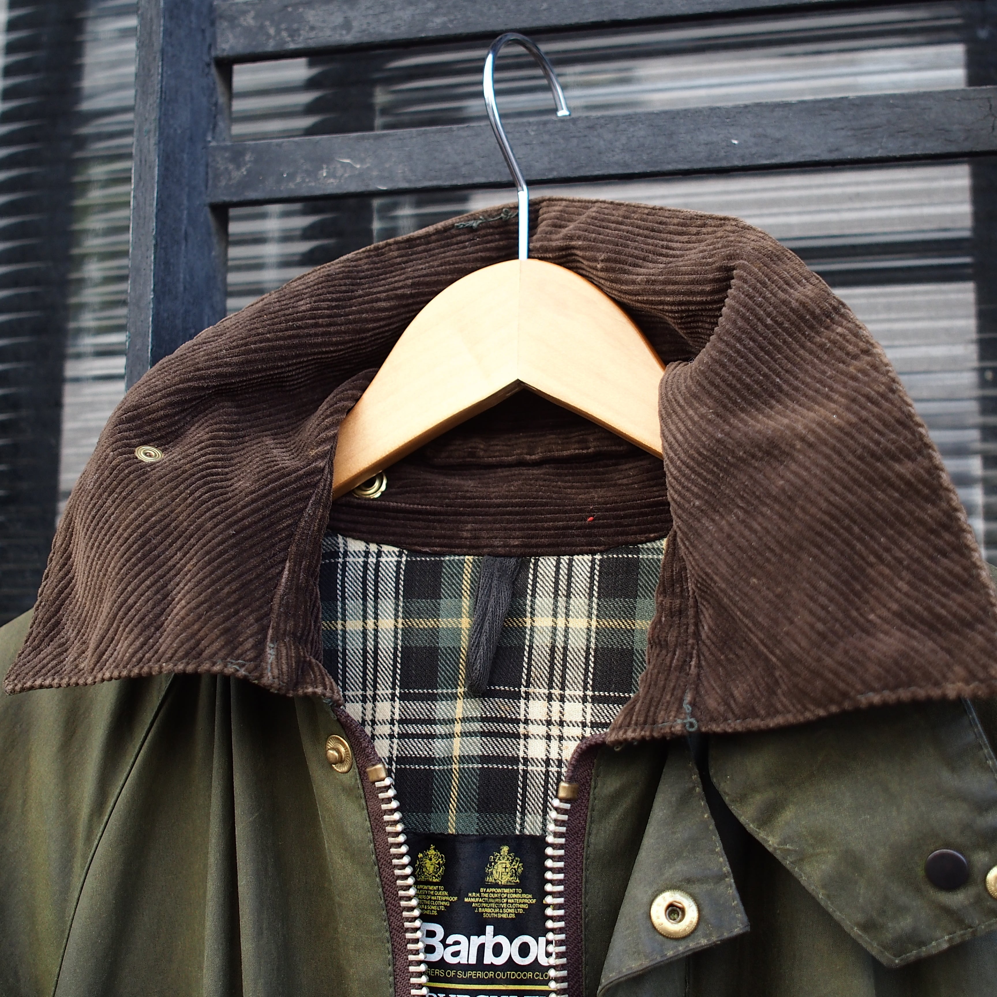 UK 1980’s Barbour “BURGHLEY” ビンテージ バブアー オイルドジャケット コート