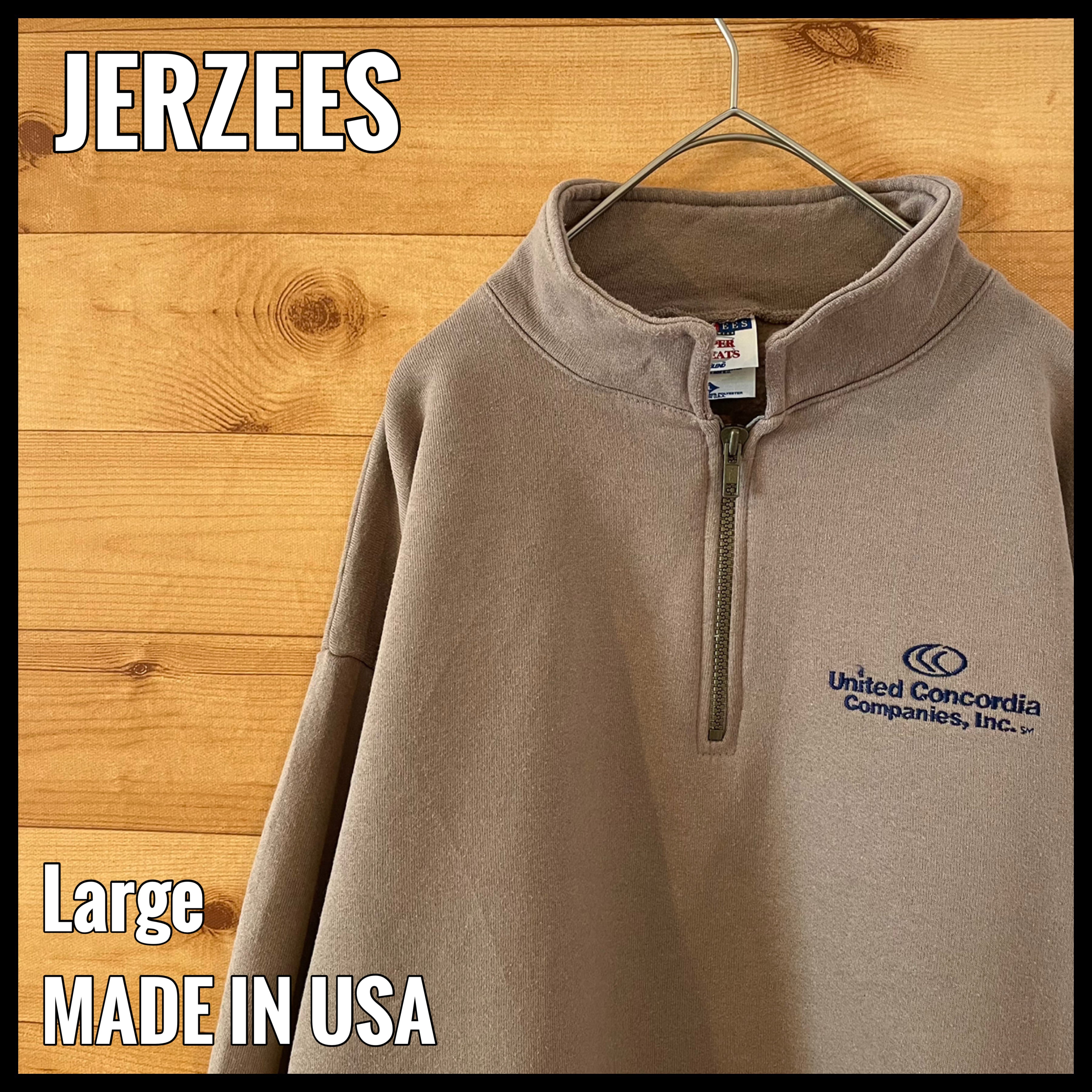 Jerzees XL FedEx ハーフジップ ネイビー　90s 企業ロゴ