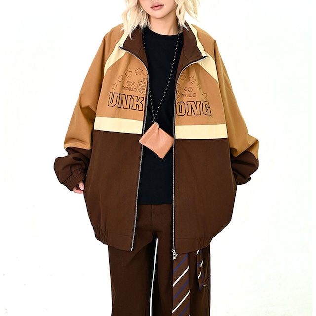 カラーブロックトラックジャケット R01168