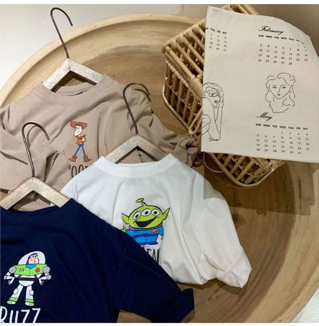 Kst4 Kids Baby 送料無料 数量限定 トイ ストーリー ロンt 長袖tシャツ ウッディ バズ リトルグリーンメン 子供服 キッズ服 ベビー服 トイストーリー 韓国子供服 春服 夏服 Tシャツ カットソー トップス Maile