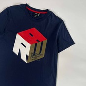 G-STAR RAW ジースターロウ UNIFORM OF THE FREE デザイン 半袖 Tシャツ S/ネイビー メンズ