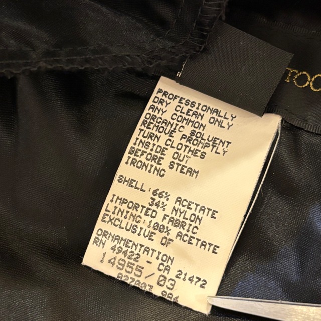 vintage “Scott McClintock” black velvet cord jacket