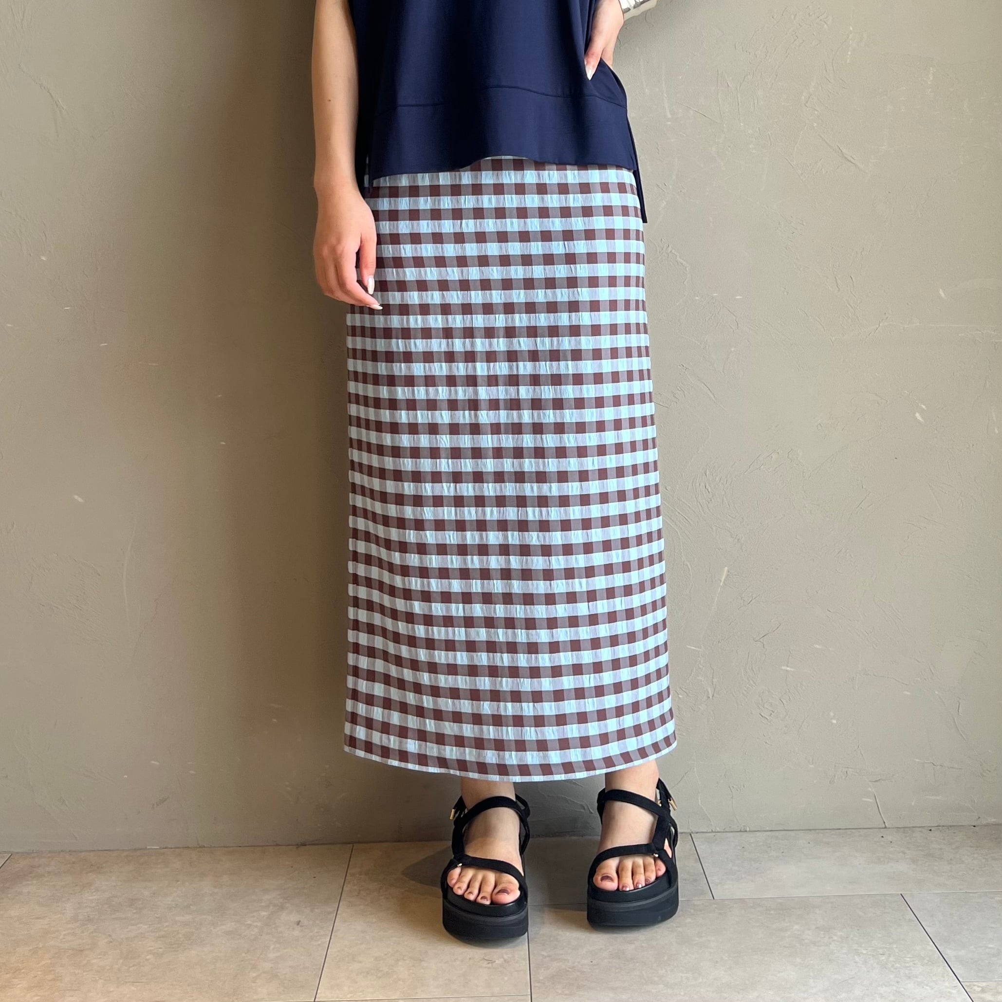 チェック柄タイトスカート ベージュ 楽天市場】【全品送料無料】 チェック柄 ミディアム丈 タイト