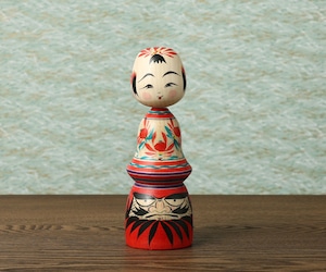 だるまこけし-5寸 Daruma kokeshi doll | 平賀輝幸工人 作並系 Teruyuki HIRAGA (1972-), Sakunami style