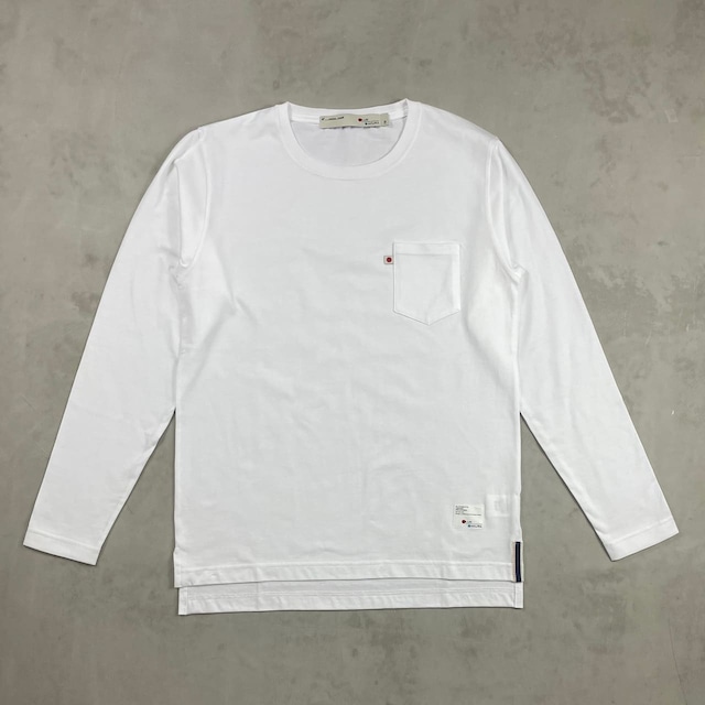 STEP LONG SLEEVE T-SHIRT / WHITE