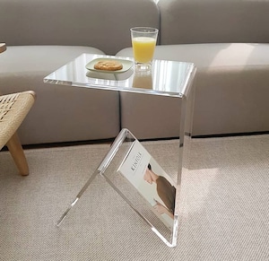 acryl magazine rack table / アクリル マガジンラック テーブル サイドテーブル 韓国 北欧 雑貨