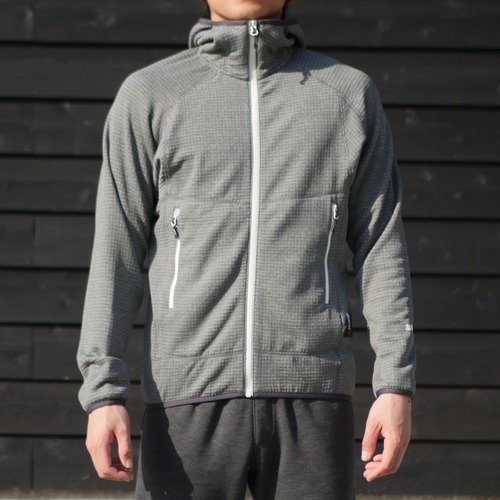直営店限定カラー UN2100 Light weight fleece hoody / grey