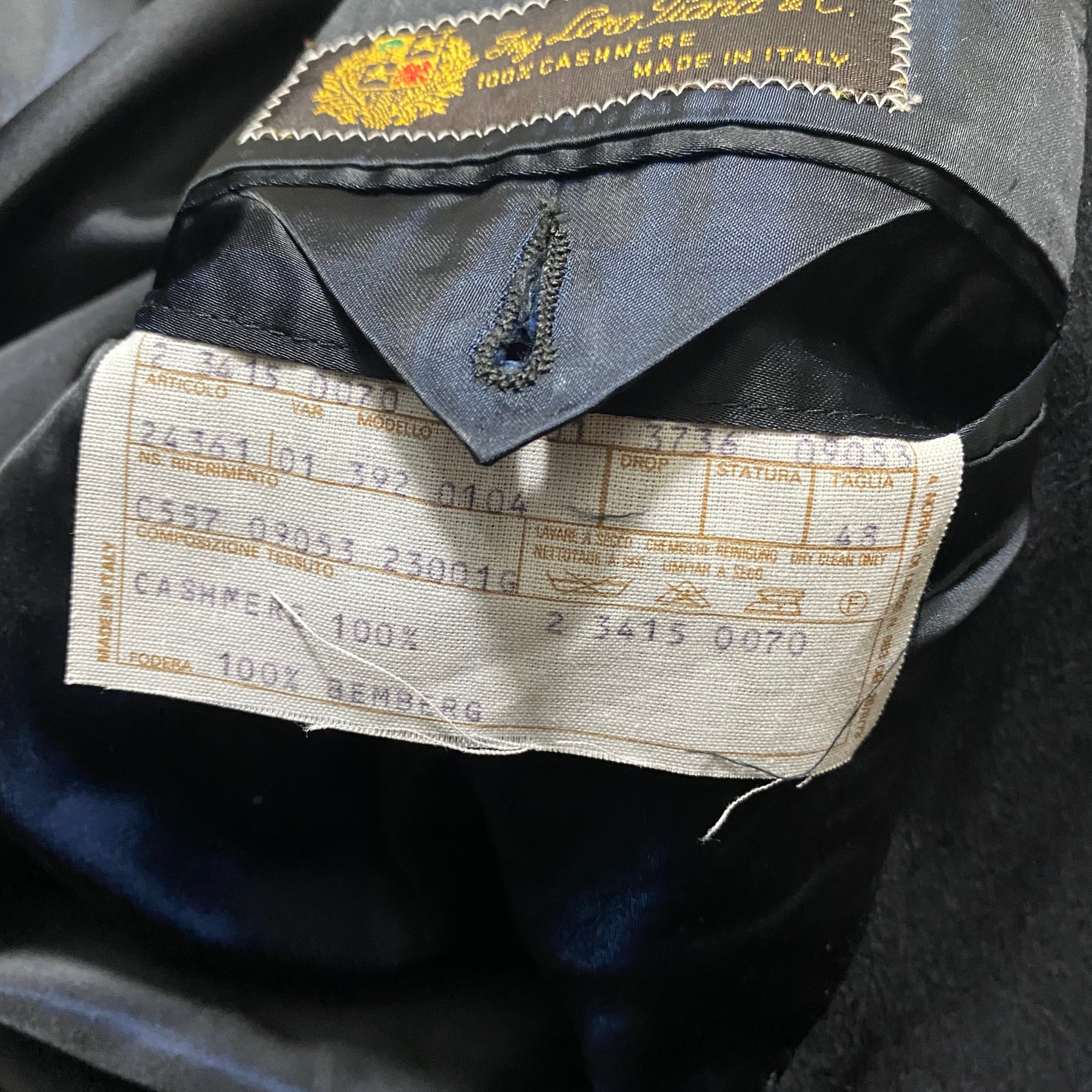 vintage PAL ZILERI double breasted cashmere coat made of “LORO