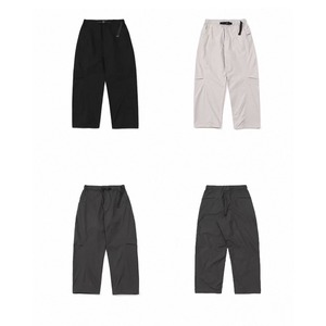 Buckle belt wide pants 1420