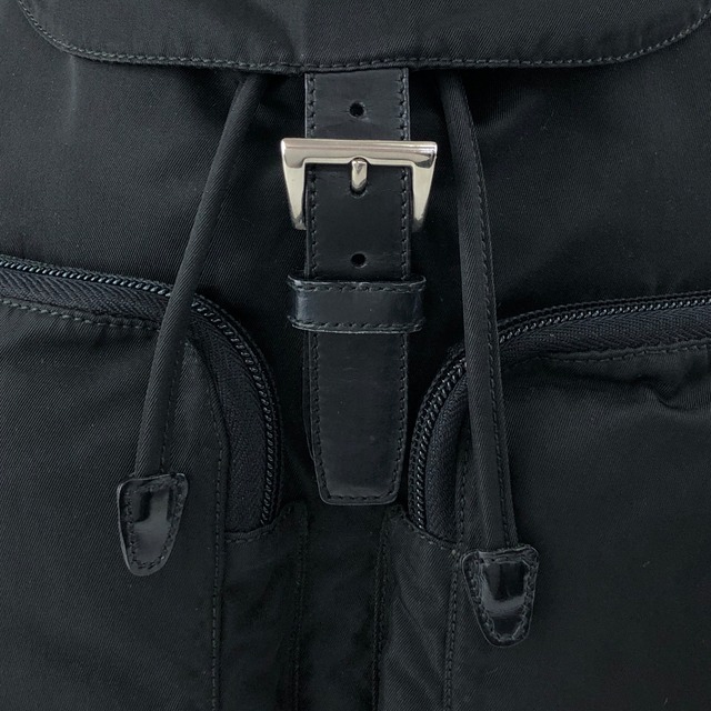 PRADA プラダ バックパック ブラック ナイロン ダブルポケット リュック vintage ヴィンテージ オールド hspzjr
