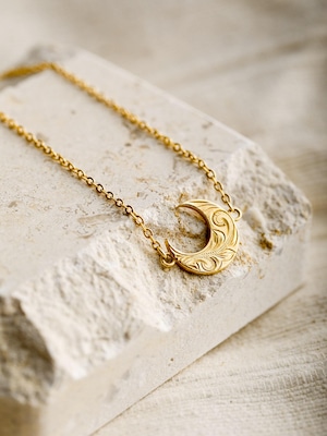 316L hawaiian moon necklace  #n20