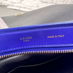 CELINE セリーヌ トラペーズ スモール レザー ハンドバッグ マルチカラー A-14223