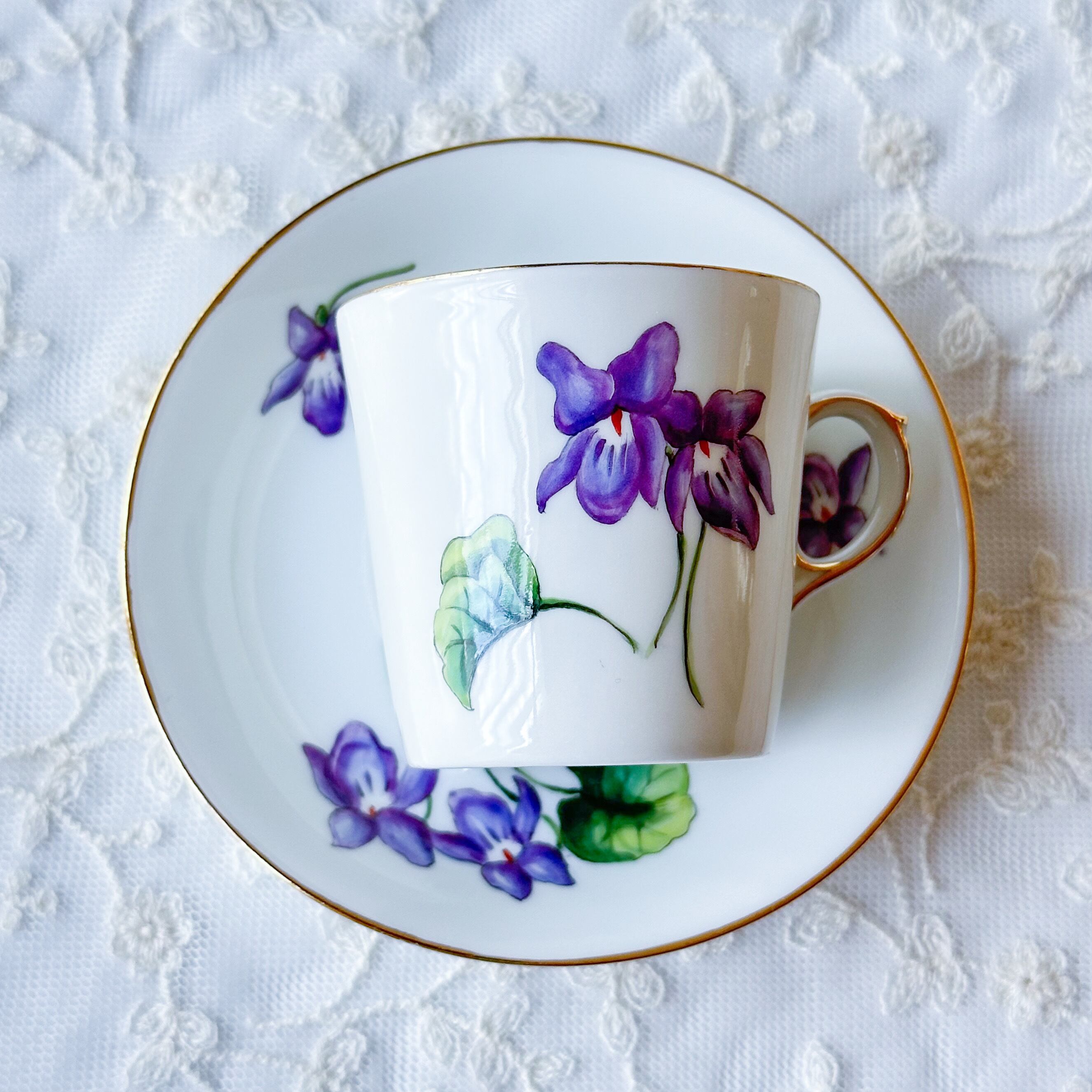 希少 ロイヤルコペンハーゲン ヘンリエッテ デミタスカップ 2客 C/S 444/8562 金彩 花柄 廃盤 アンティーク 洋食器 札幌市西区 西野 希少 ロイヤルコペンハーゲン ヘンリエッテ デミタスカップ 2客 C/S