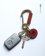 革巻きカラビナ/RK-04 【ハートチャーム】