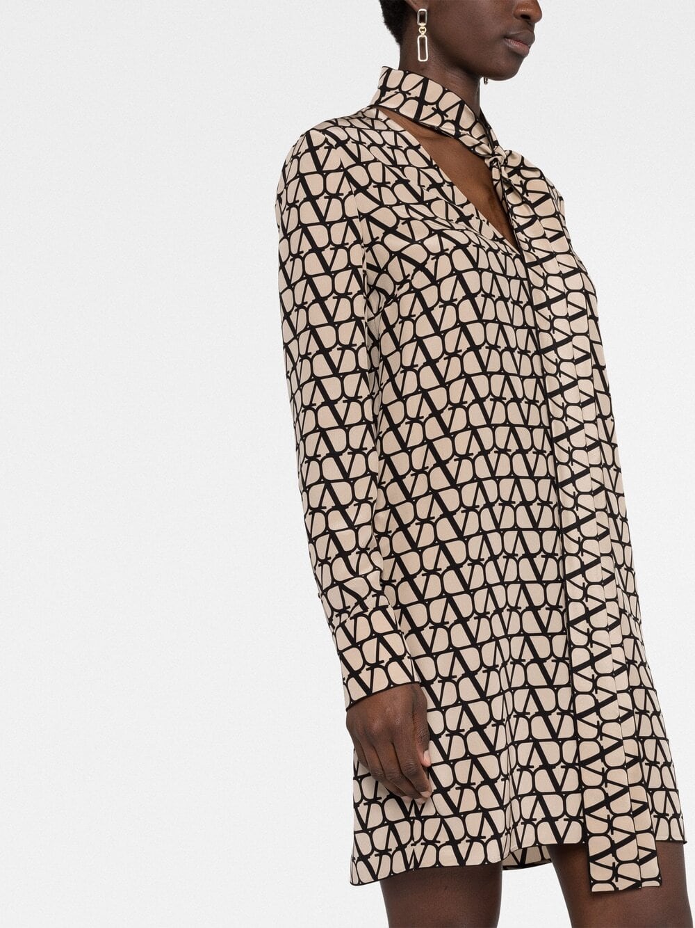 VALENTINO トワル イコノグラフ ショートドレス VALENTINO】 イコノグラフ・トワルのショートドレス | Pay ID