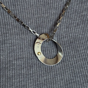 Dim.Loop【ステンレス/18金イエローゴールド】ジュエリー(ペンダントネックレス)