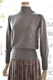 Miki MIALY(ミキミアリ) 24A/W ハイネックニット<GRIS>