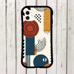 受注生産 iPhoneケース 赤い同心円のレトロ護符｜タリスマン柄 TALM069A