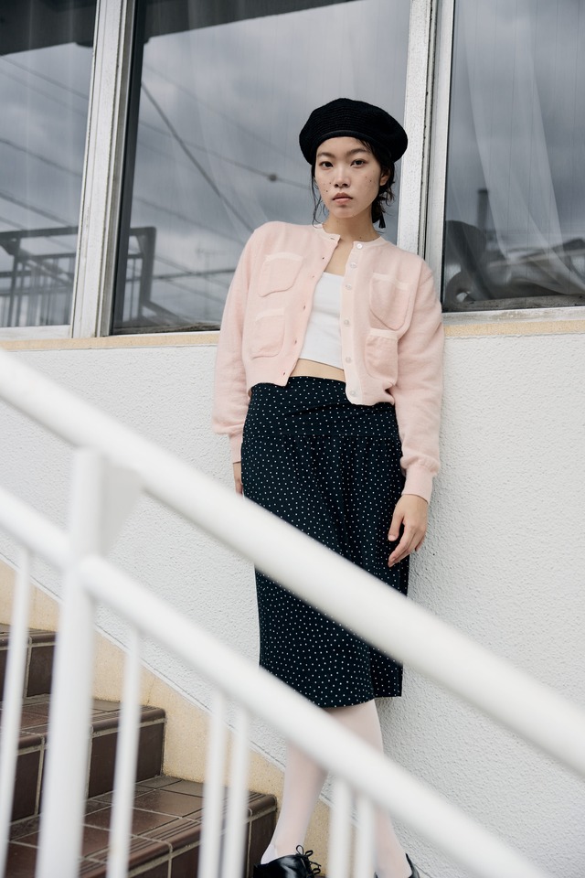 Kidmohair cardigan BABY PINK