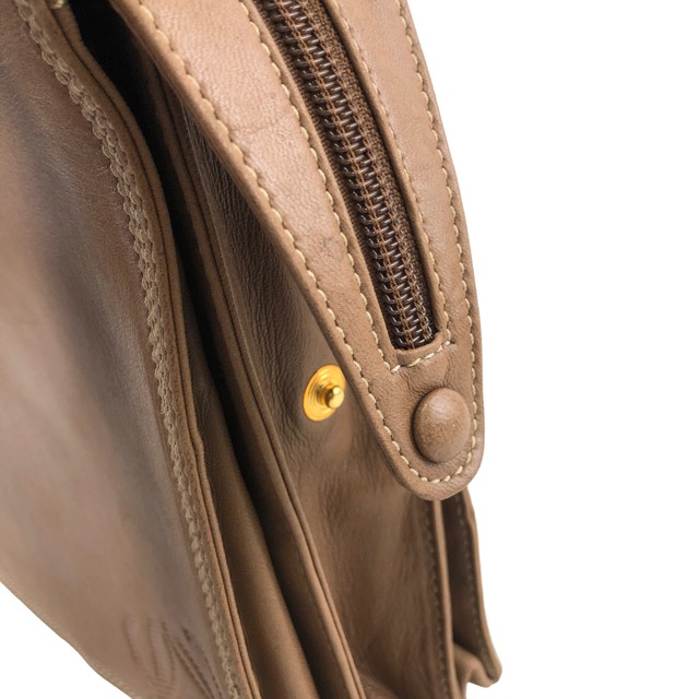 LOEWE ロエベ アナグラム ステッチ レザー トートバッグ ショルダーバッグ ブラウン vintage ヴィンテージ オールド pnktyk