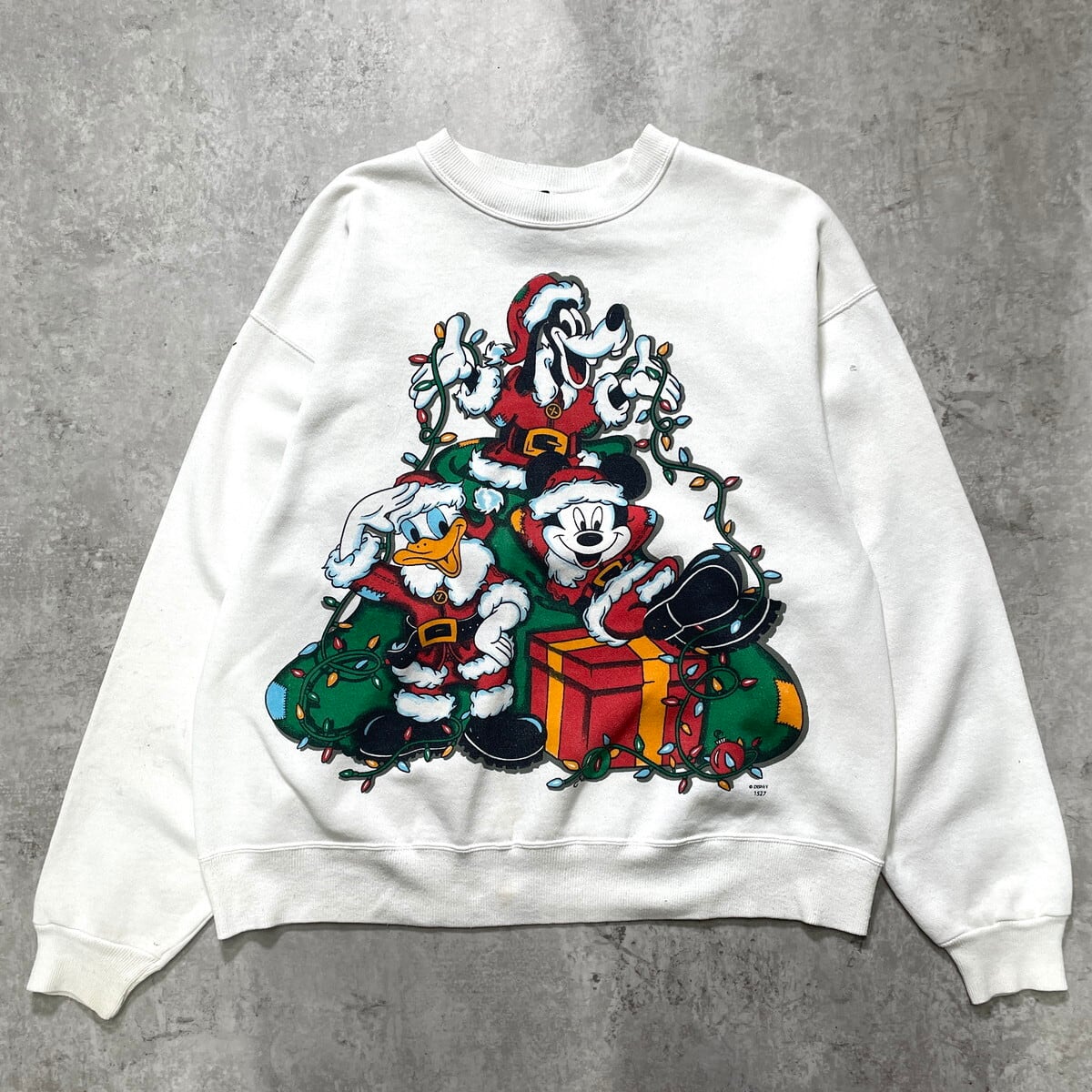 90年代 Disney ディズニー キャラクタープリント スウェットシャツ