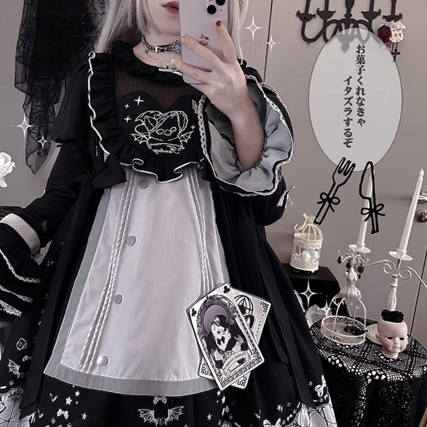 ゴスロリ ワンピース 闇カワイイ ダーク 暗黒 ゴシック lolita