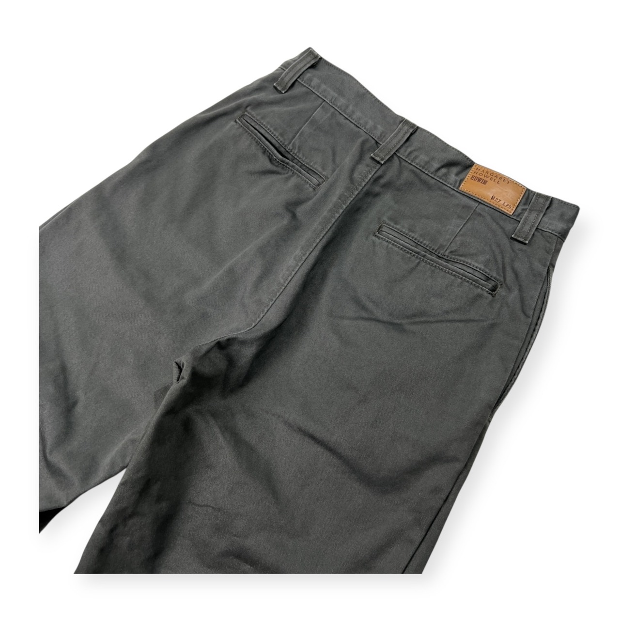 MARGARET HOWELL × EDWIN マーガレットハウエル エドウイン チノパン ワーク パンツ W27 /グレー/日本製