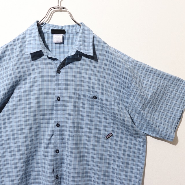 XL 05年 サックス Puckerware Shirt Patagonia パッカーウェアシャツ パタゴニア シアサッカー