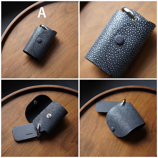 【即納品】エイ革、クロコダイル キーケース