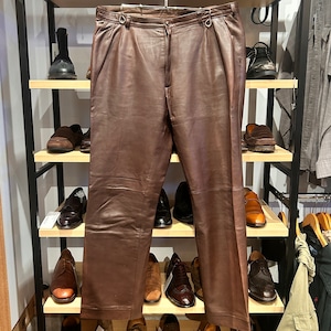 LEATHER PANT BROWN