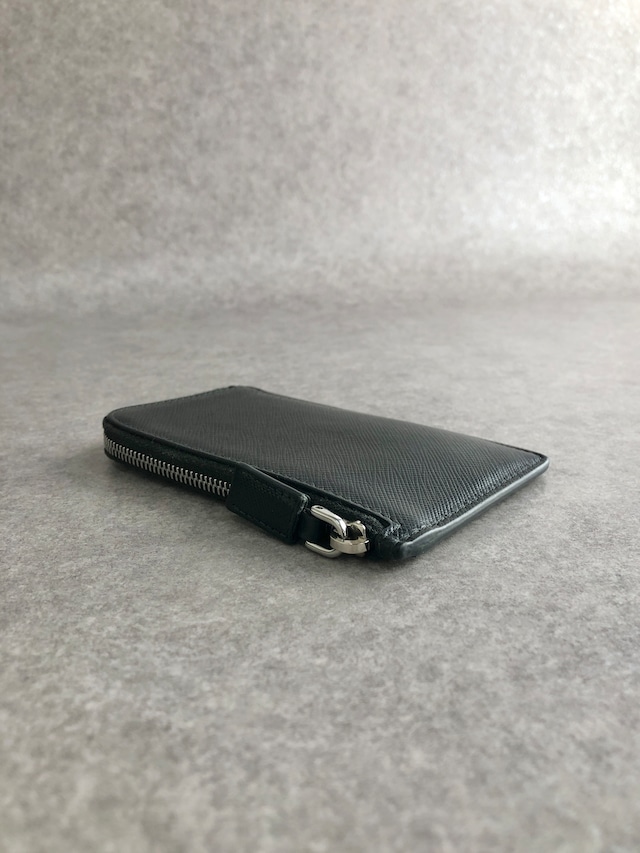 PRADA プラダ 財布 ブラック レザー サフィアーノ vintage ヴィンテージ オールド darw4w