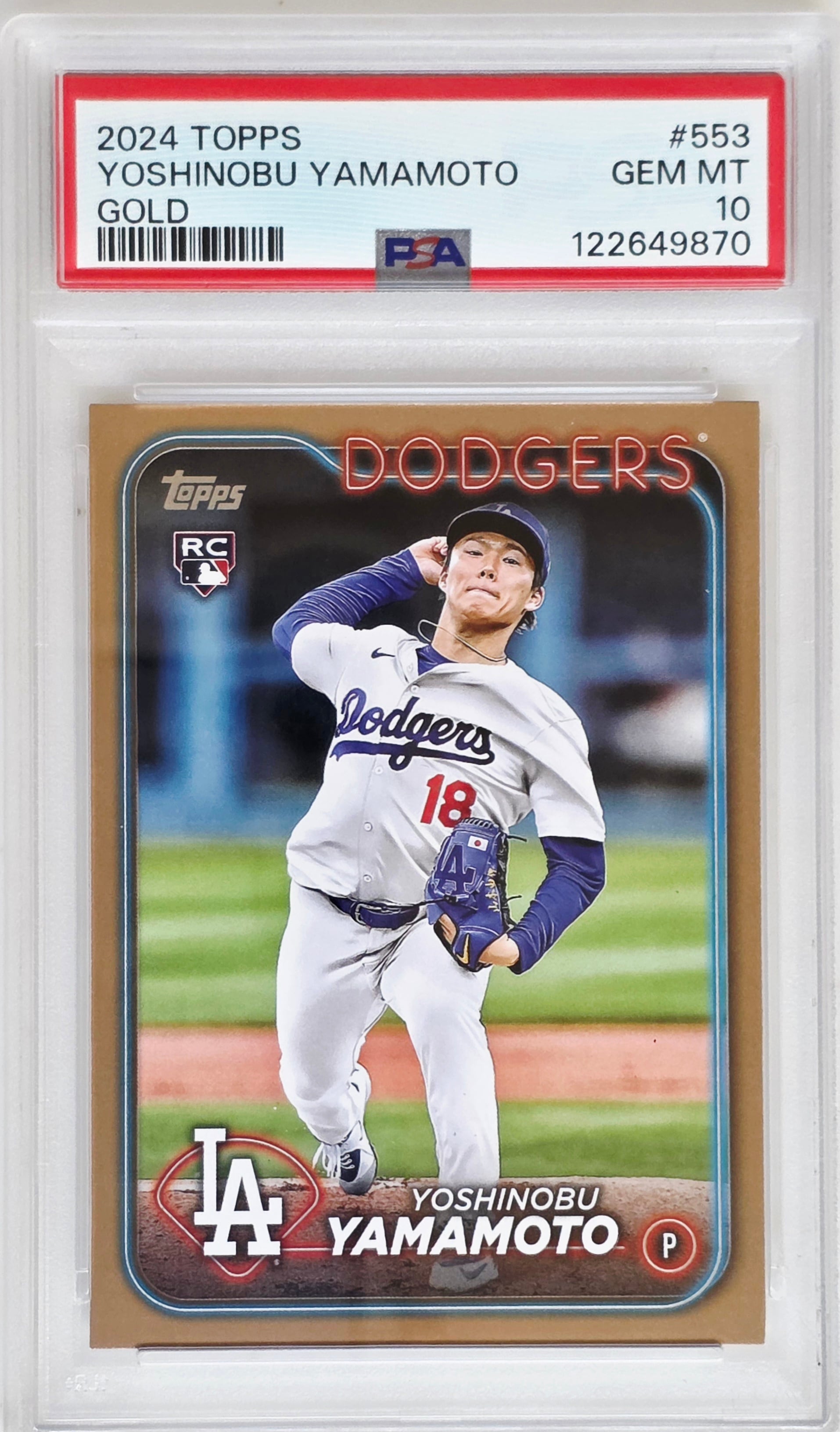 PSA 10 GEM MT】山本由伸 | 2024 Topps Series 2 #553 ゴールド