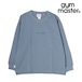gym master ジムマスター 10.3oz DON’T WORRY BE HAPPY スウェット ビッグTEE ワイドシルエット 長袖Tシャツ メンズ レディース コットン100% メッセージTシャツ G821725 スレイトブルー