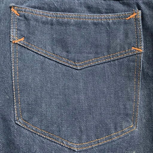 60's 70's ROEBUCKS 5ポケットデニムパンツ SEARS VAT DYE W34 脇割れ
