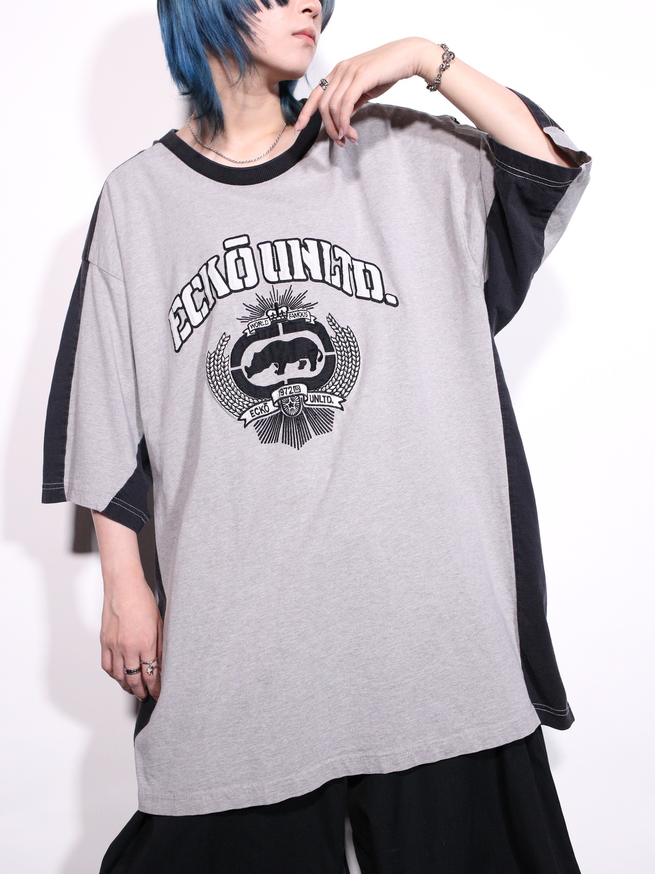 “ECKŌ UNLTD.” XXXL oversized raglan T-shirt - 2