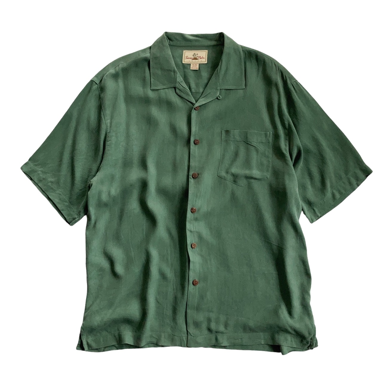 【Sirjohn】美品バティックシャツ　Lサイズ Seven Palm 