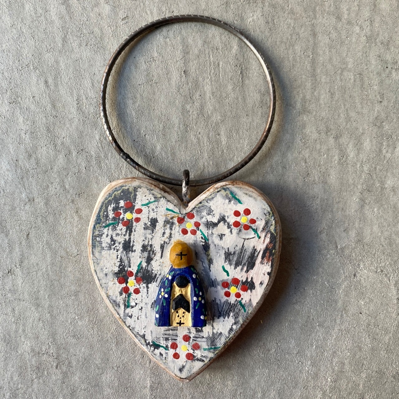 フォークアート OA 壁掛け アイアン アパレシーダ ホワイト