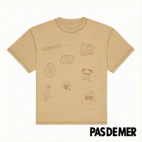 【PAS DE MER/パドゥメ】DOILY TEE Tシャツ / DESERT / AW26-14472