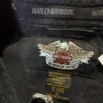 Harley-Davidson 刺繍シャツ　長袖シャツ　イーグル　ハーレー
