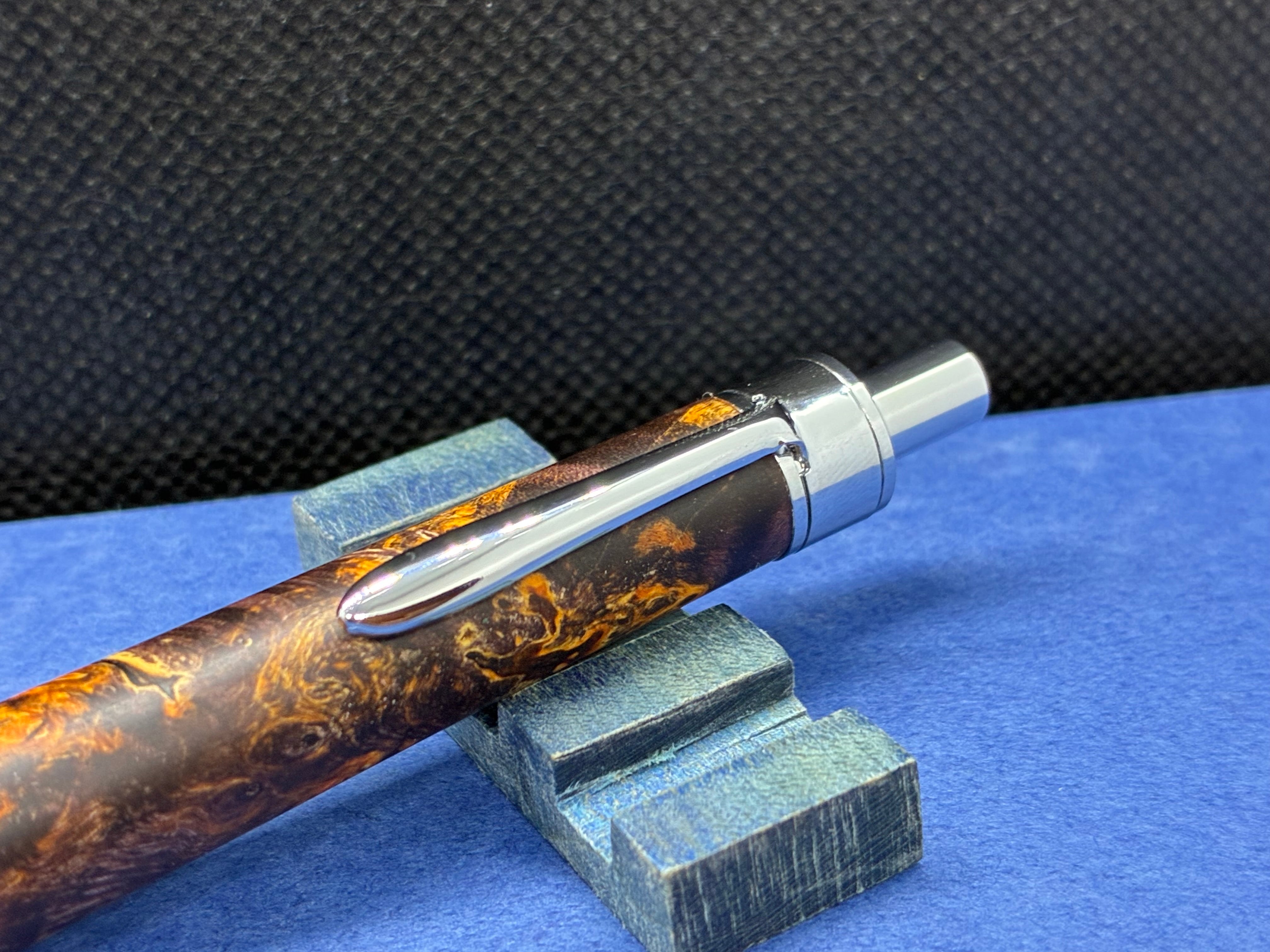 メープルスタビライズドウッド 加藤金属 シャーペン0.5mm | 工房 聖