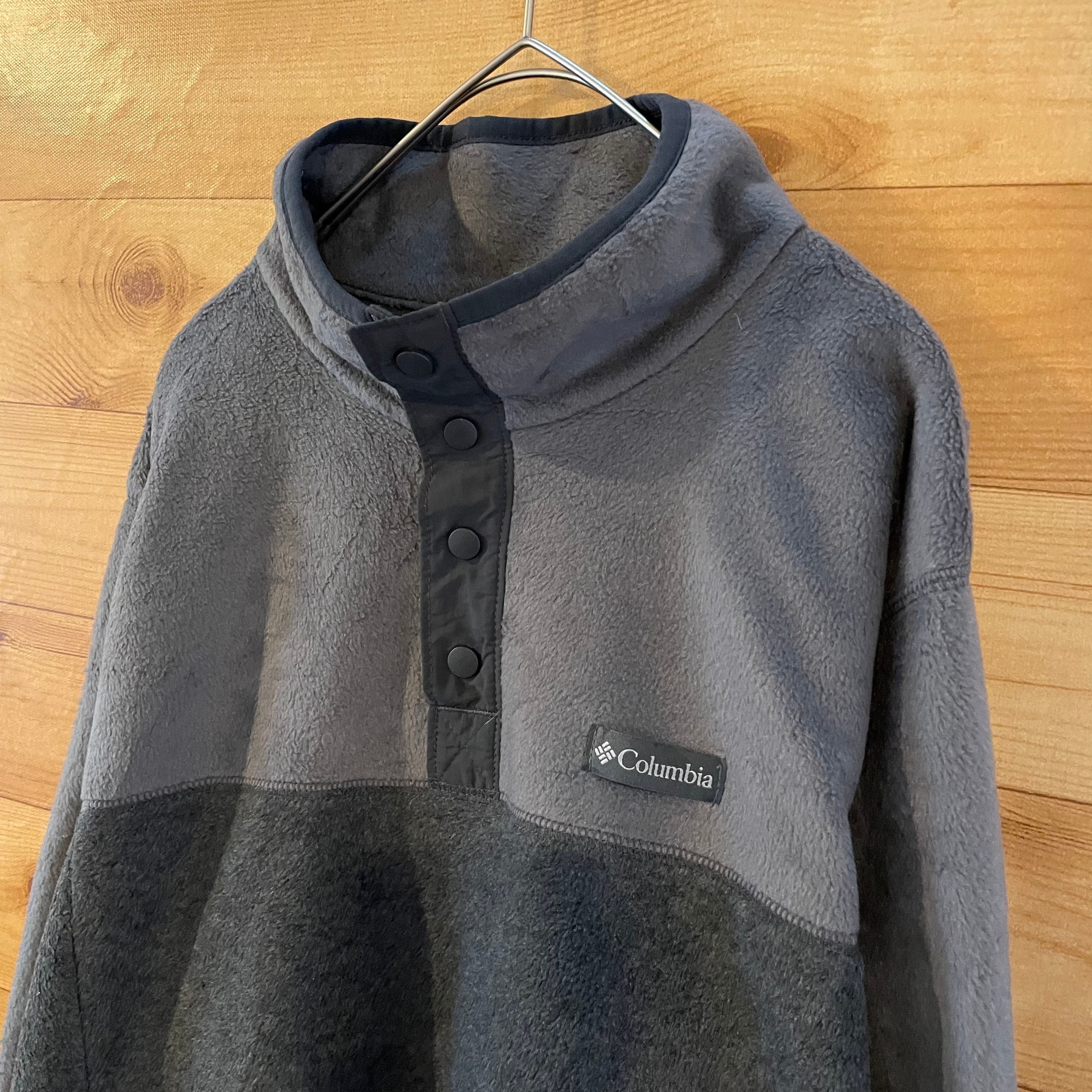 美品 24時間以内発送 Columbiaコロンビア フリース スナップT 恨めしく 90s