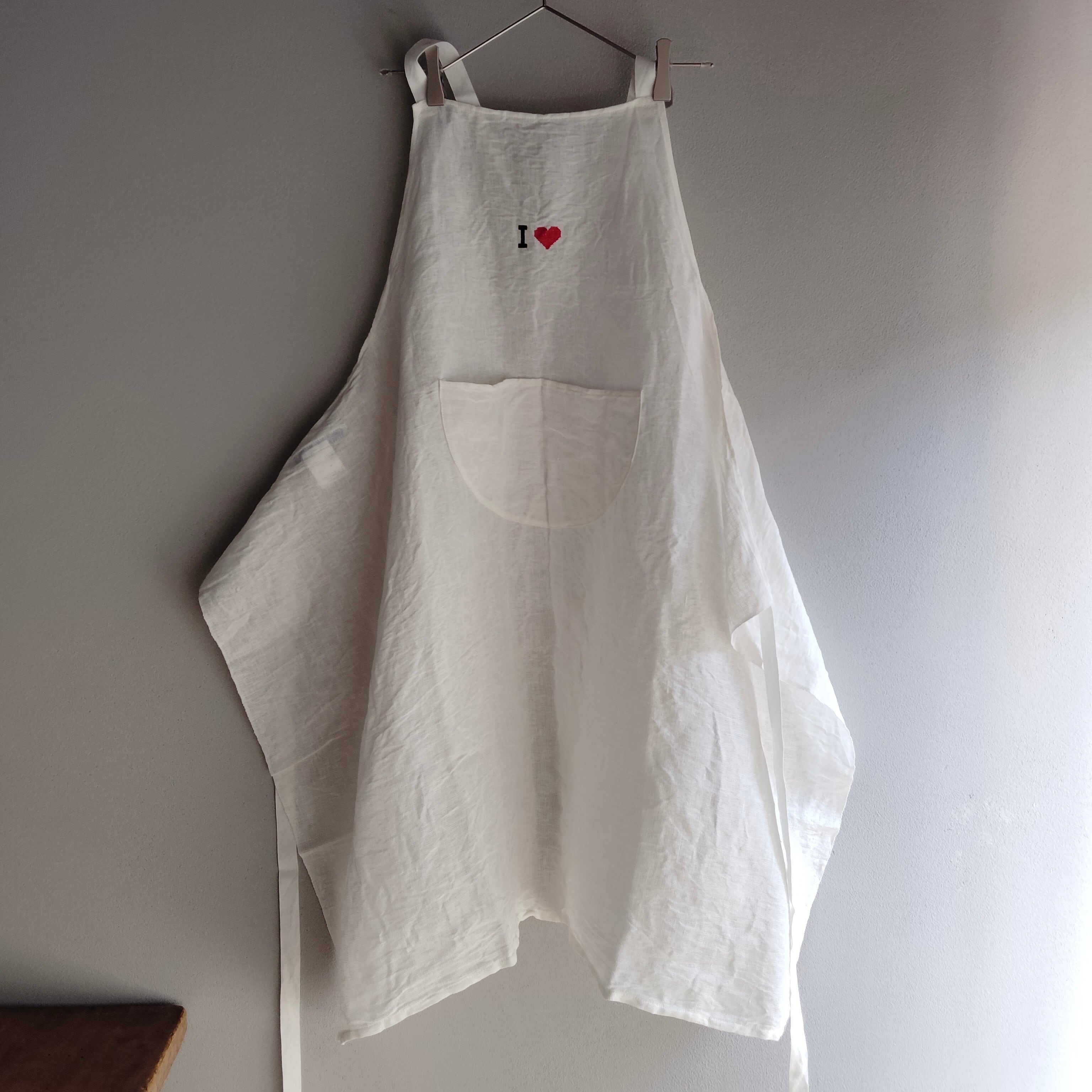 R&D.M.Co-/OLDMAN'S TAILOR / APRON 「I LOVE」/エプロン #7331