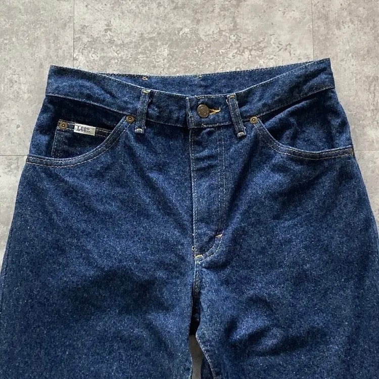 USA製】80s Lee リー 表記29×32 レザーパッチ ジップフライ アメリカ製
