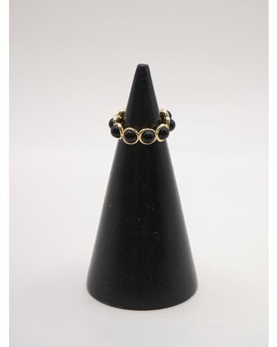 【CHIGNON】[0055-345SH] 9オニキスリング