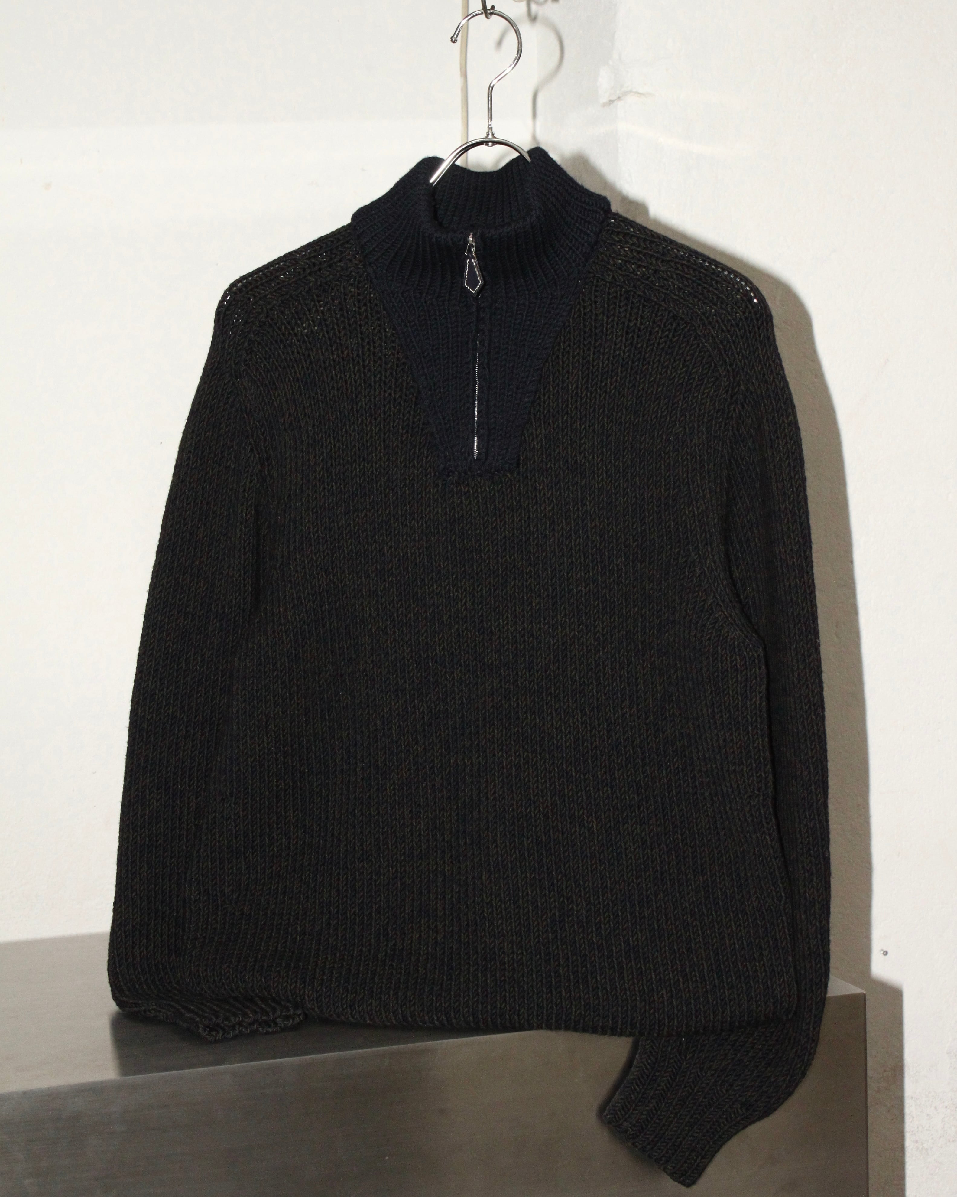 80s (82~89) ISSEY MIYAKE Wool Design Knit 筆タグ | VOLAR