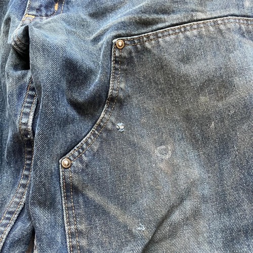 メキシコ製 デニム ダブルニー Carhartt 36×32 詳細写真14